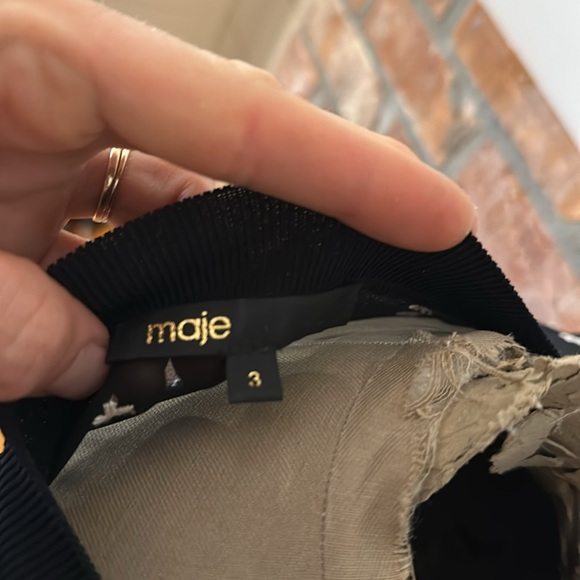 EUC Stunning Maje embroidered sheer dress with slip - Picture 7 of 7